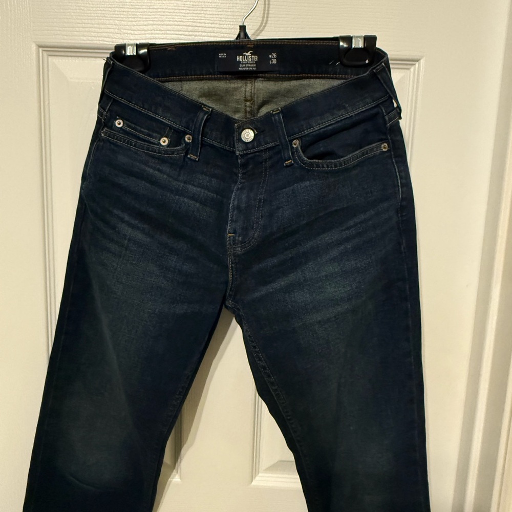 Hollister Men's Deep Indigo Relaxed Jeans